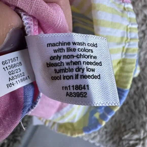 Lane Bryant Crop Drawstring Tank Rebecca Stripe Multicolor Size 20 (XXL) Plus - Picture 13 of 13